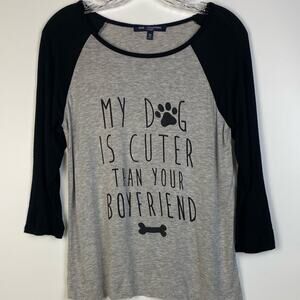 ONE CLOTHING RAGLAN WOMENS OVERSIZE T-SHIRT SIZE MEDIUM